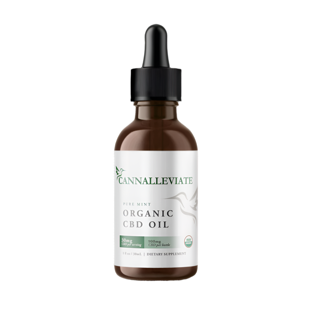 Organic Broad Spectrum (0.0% THC) 900mg Tranquil Mint Tincture