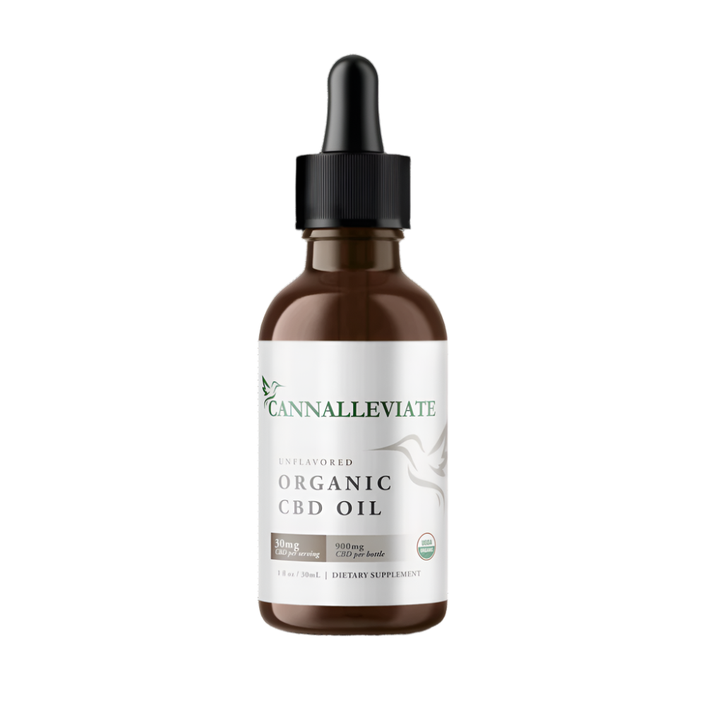 Organic Broad Spectrum (0.0% THC) 900mg Natural Flavor Tincture